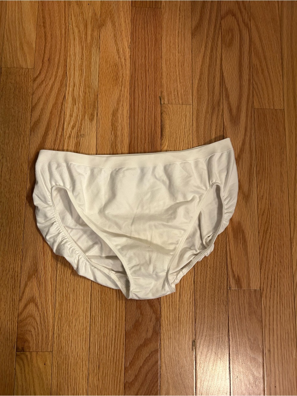 Victoria's Secret VTG Body By Victoria High Leg Brief Panty White LARGE